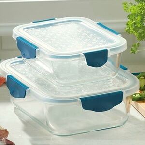 Rectangular Glass Storage Set